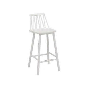 ZigZag bar stool 63 cm - White - Hans K