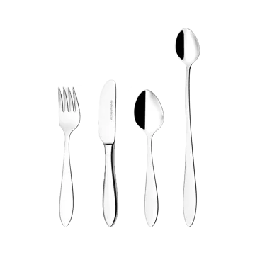 Fjord children's cutlery 4 pieces - Stainless steel - Hardanger Bestikk
