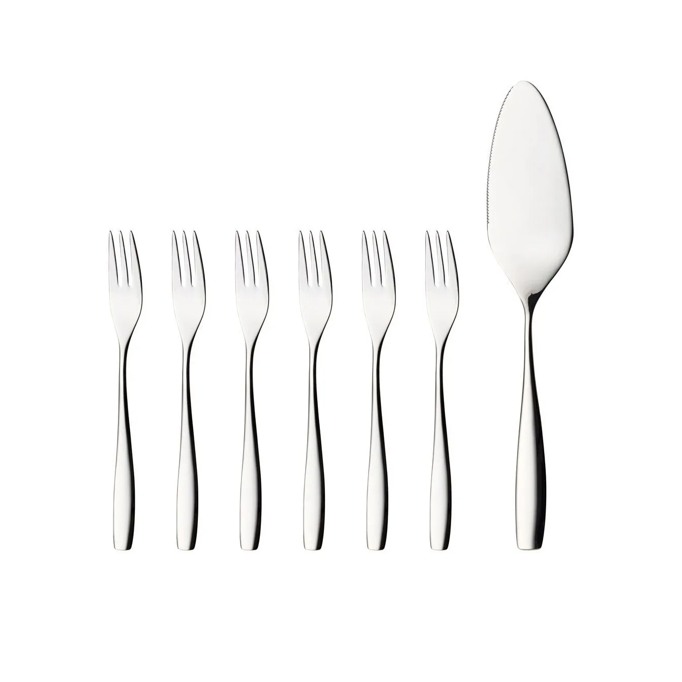 Julie cake set 7 pieces, Stainless steel Hardanger Bestikk