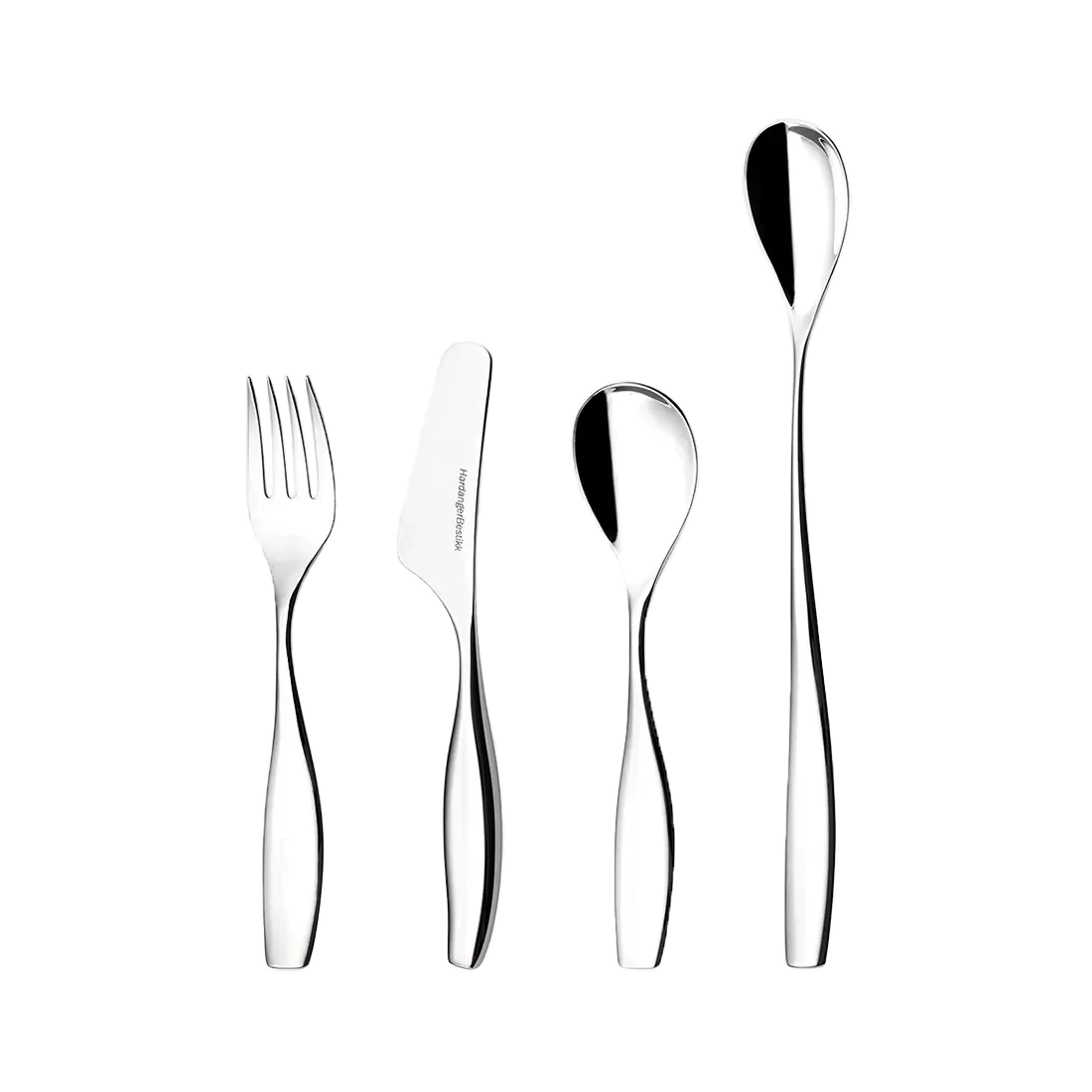 Julie children's cutlery 4 pieces, Stainless steel Hardanger Bestikk