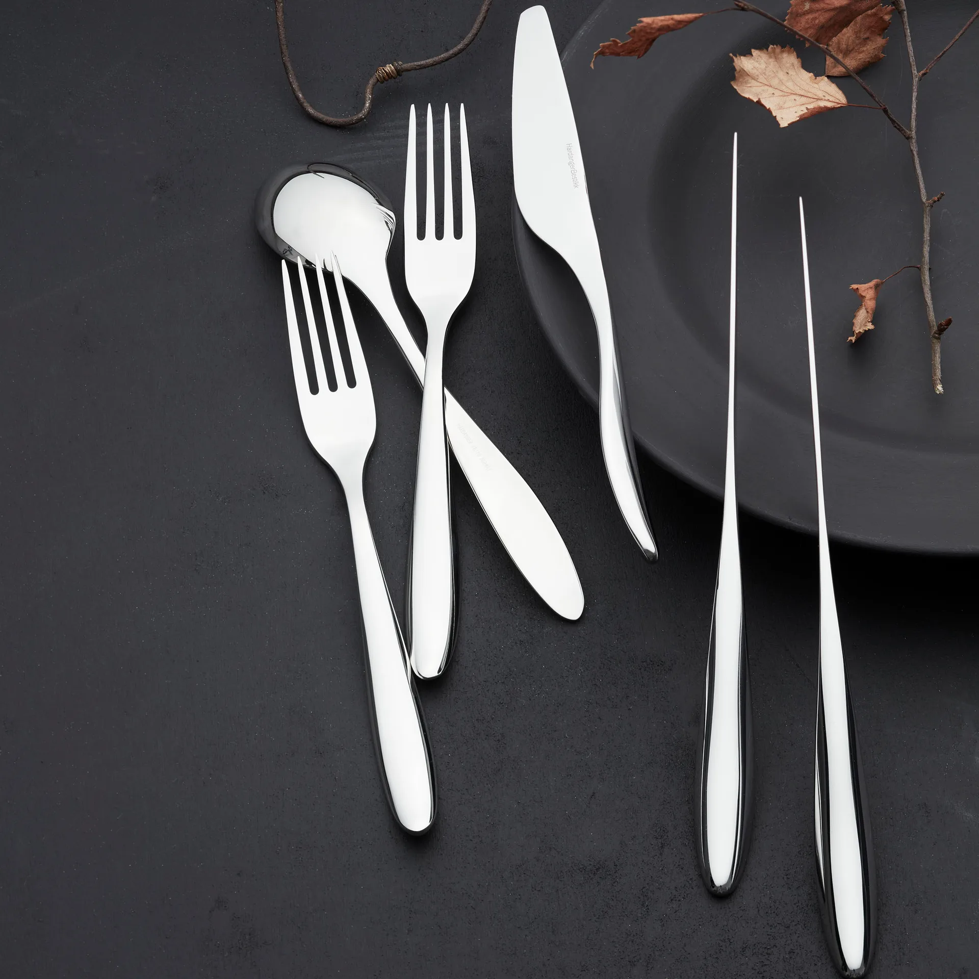 Lykke cutlery set, 24 pieces Hardanger Bestikk