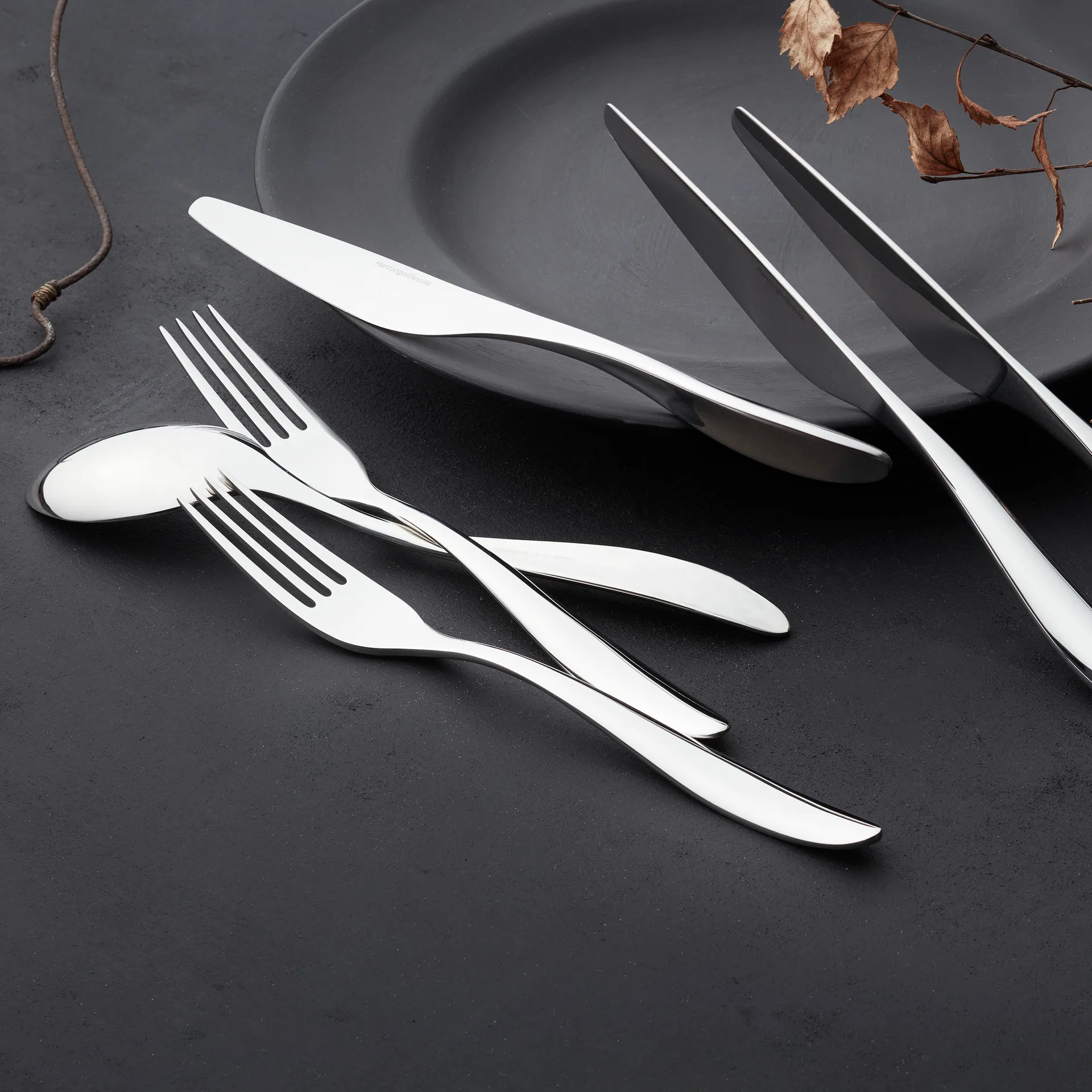 Lykke cutlery set, 24 pieces Hardanger Bestikk