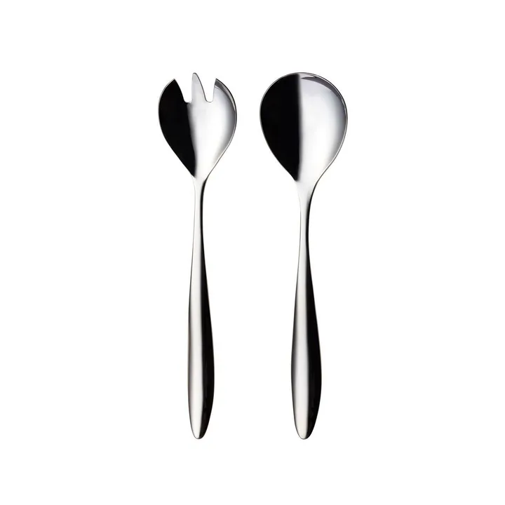 Lykke salad set 2 pieces - stainless steel - Hardanger Bestikk