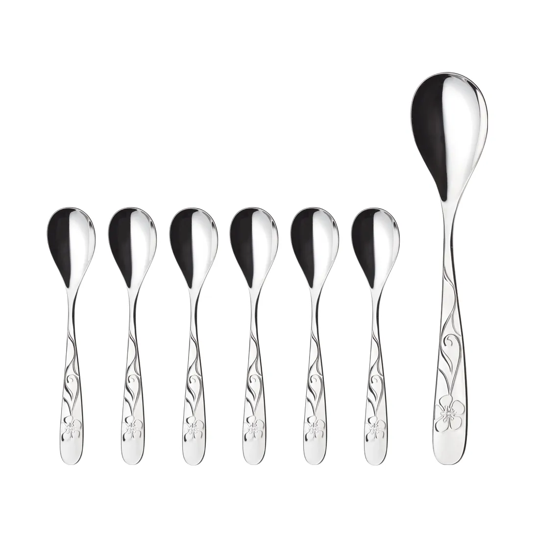 Sanna dessert set, 7 pieces Hardanger Bestikk