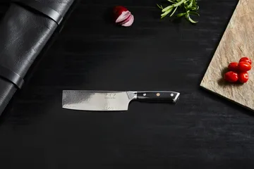 Damascus By Hâws vegetable knife 30 cm - Black-stainless steel - Hâws