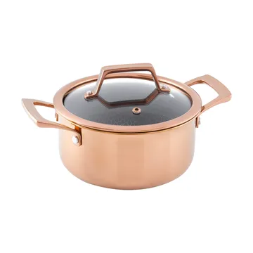 Hâws Santo casserole with lid hybrid coating 2.2 L - Rose Gold - Hâws