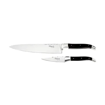 Laguiole By Hâws bowl & chef's knife set 2-piece - Black Wood - Hâws