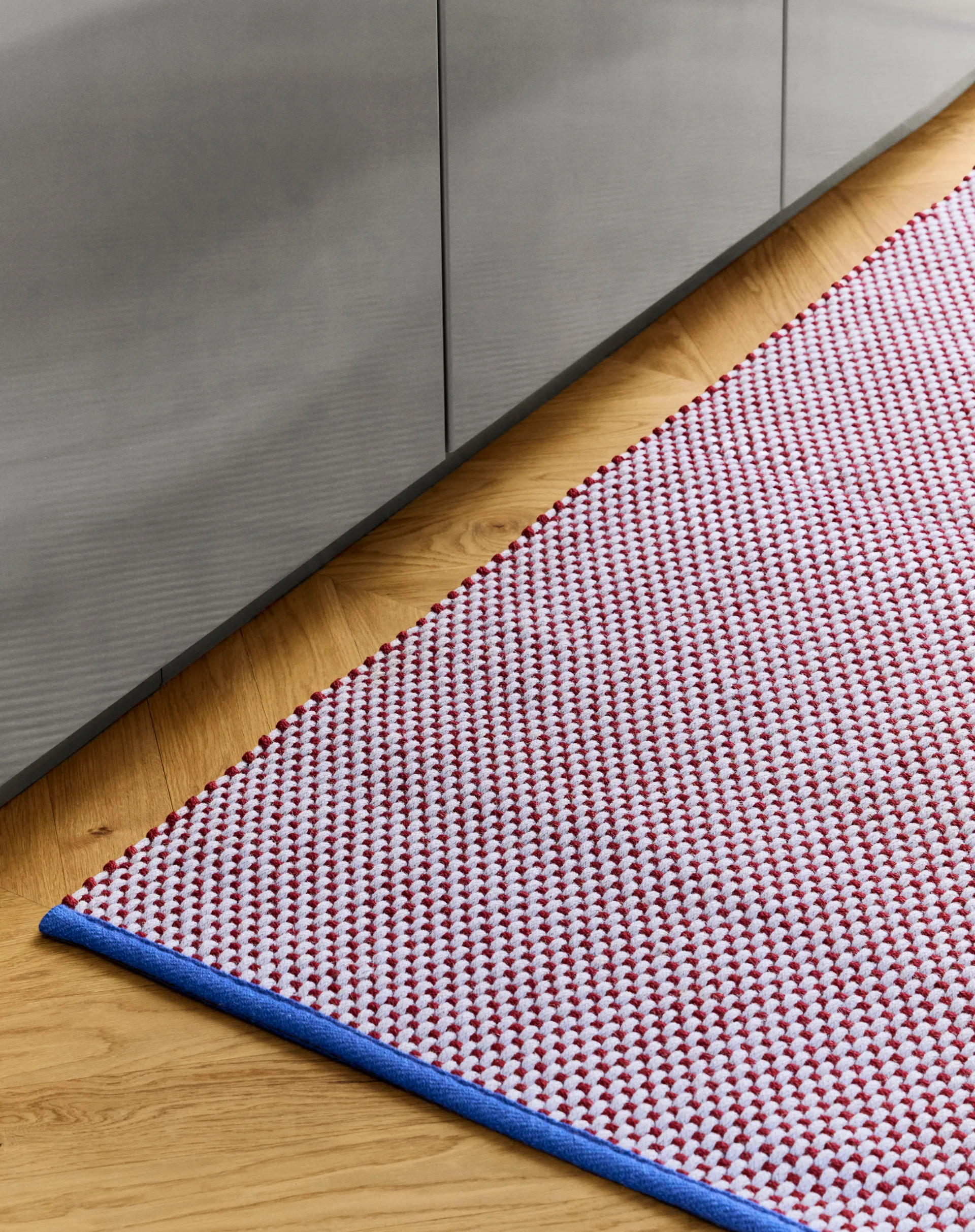 3 Colour rug, Light grey, 140x200 cm HAY
