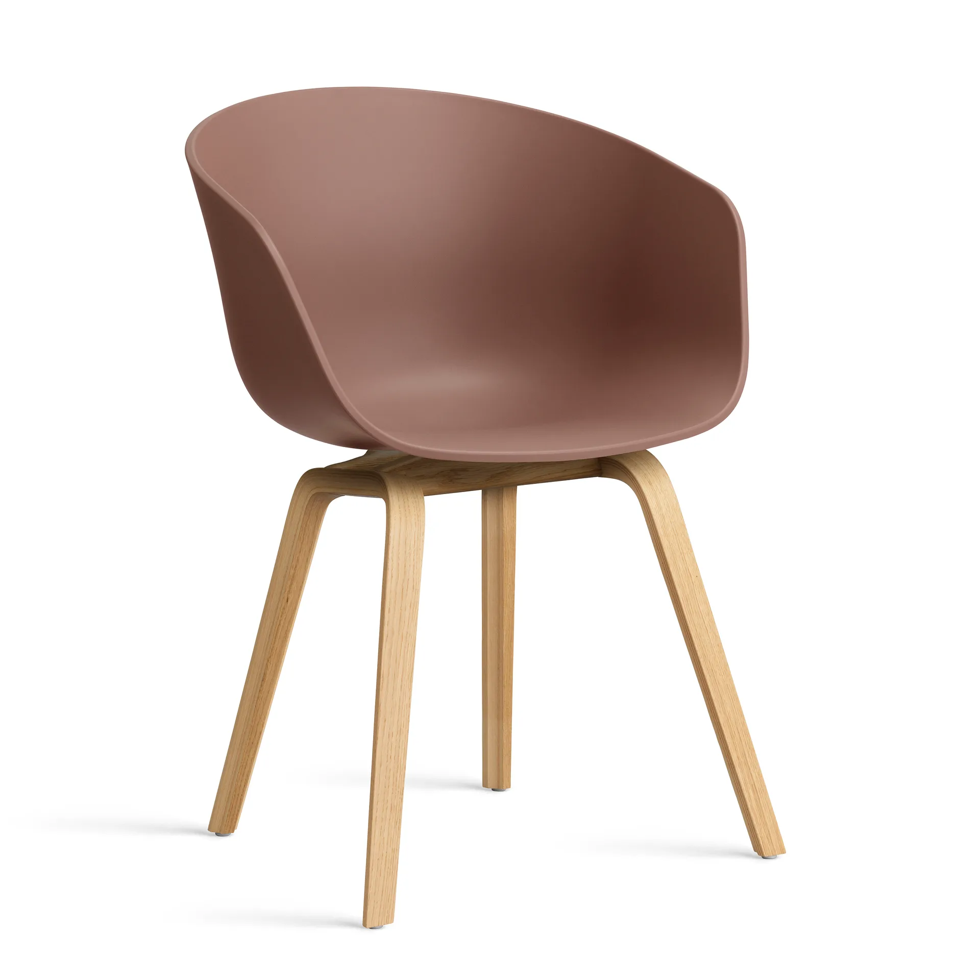 About a Chair 22 2.0 chair, Soft brick-lacquered oak frame HAY