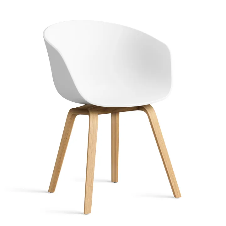 About a Chair 22 2.0 chair - White-lacquered oak frame - HAY