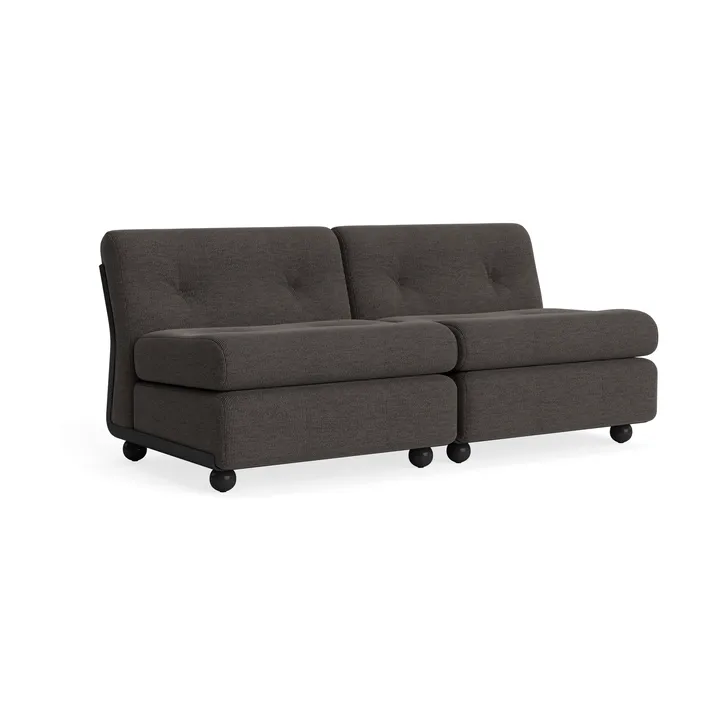 Amanta sofa module - Anthracite-yuma 1010, 2 seater - HAY