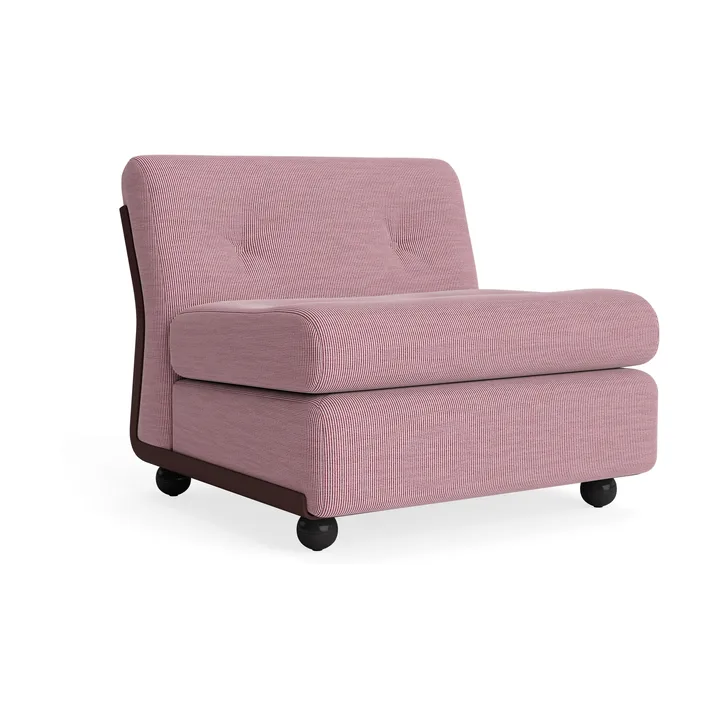 Amanta sofa module - Burgundy red-yuma 1851, 1-seat/armchair - HAY