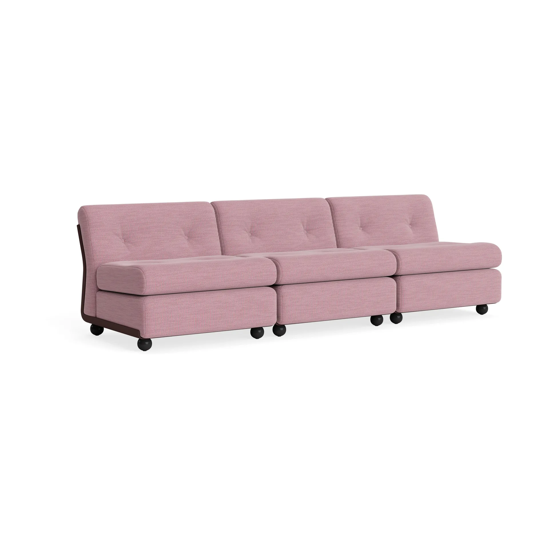 Amanta sofa module, Burgundy red-yuma 1851, 3 seater HAY