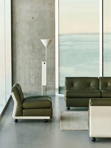 Amanta sofa module - Cream beige-sense forest, 1-seat/armchair - HAY