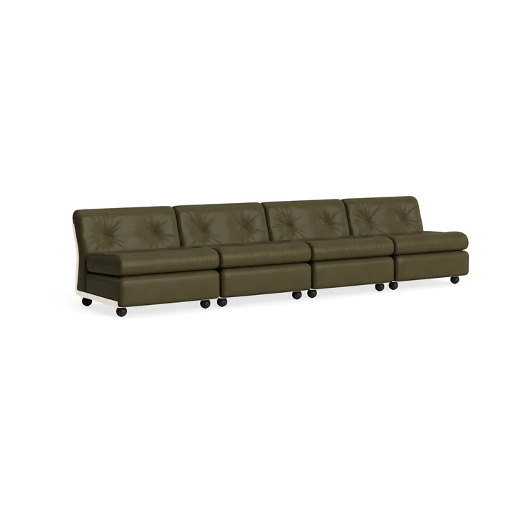 Amanta sofa module - Cream beige-sense forest, 4 seater - HAY