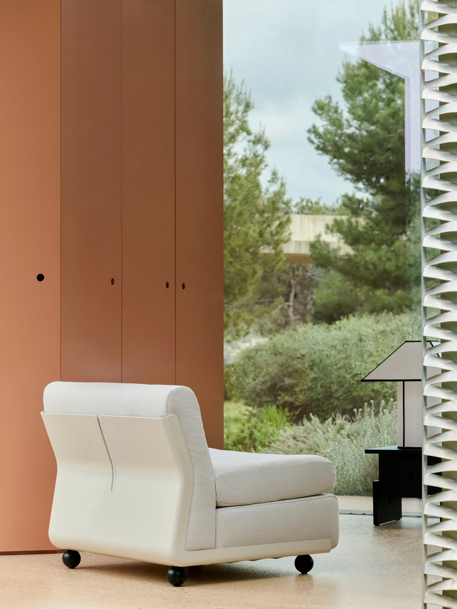 Amanta sofa module, Cream beige-story 102, 1-seater/armchair HAY