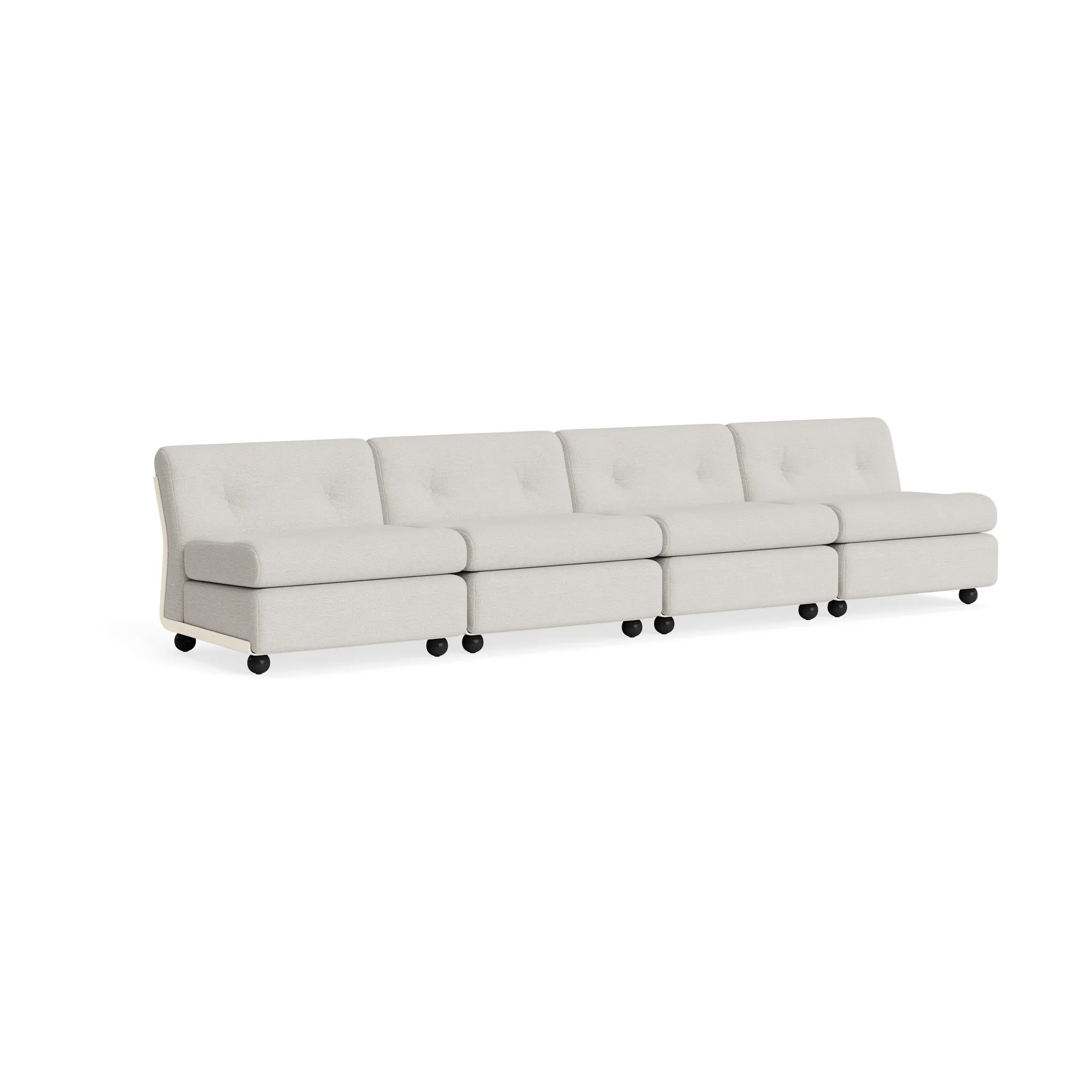 Amanta sofa module, Cream beige-story 102, 4 seater HAY