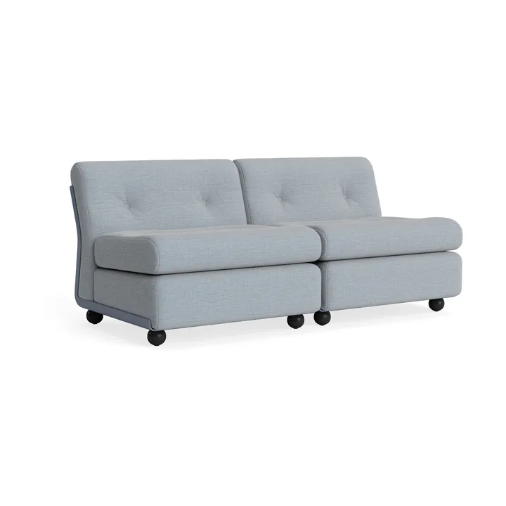 Amanta sofa module - Frost blue-naveli 723, 2 seater - HAY