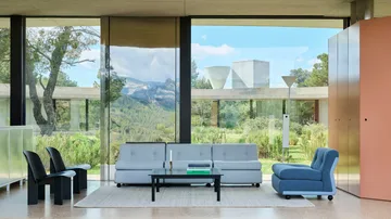 Amanta sofa module - Frost blue-turf blue, 1-seater/armchair - HAY