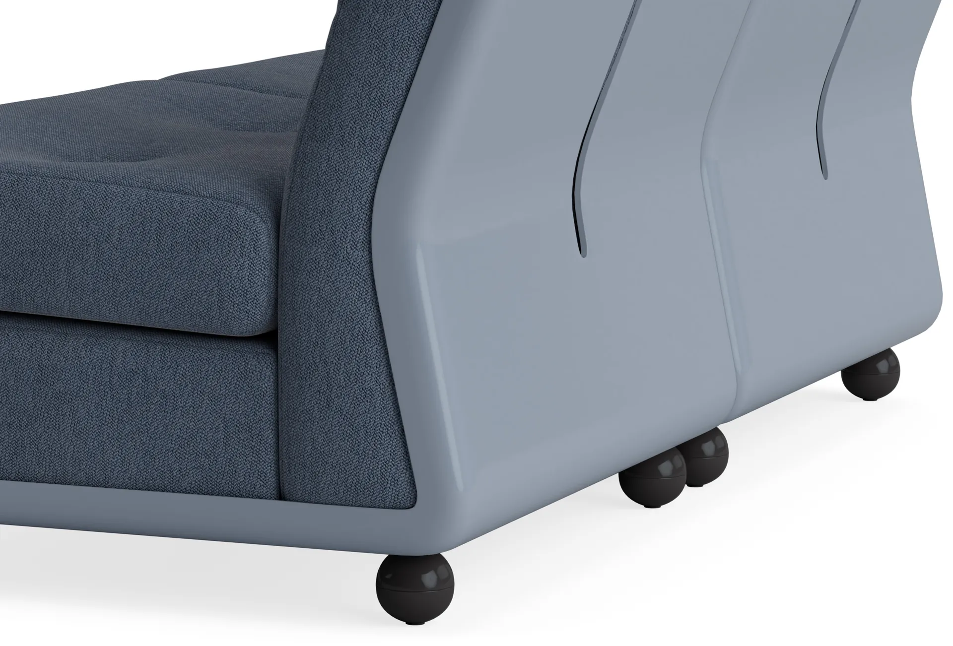 Amanta sofa module, Frost blue-turf blue, 2-seater HAY