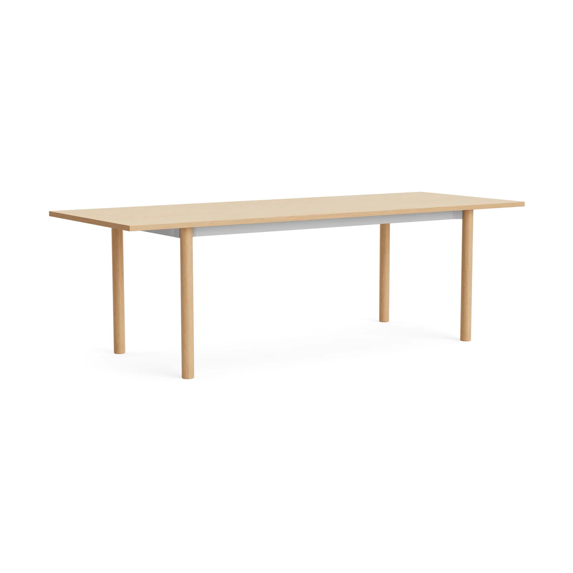 Annex Overhang dining table, Oxidized aluminium-lacquered oak, 240x90 cm HAY