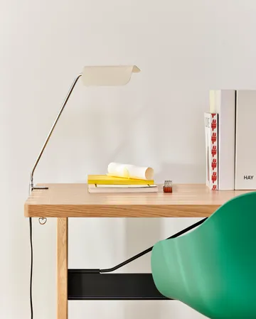 Apex Clip desk lamp - Oyster white - HAY