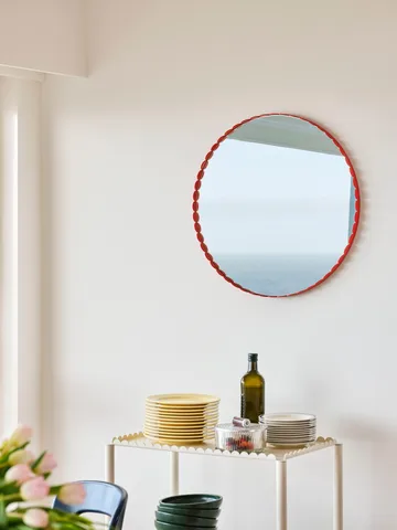 Arcs Mirror mirror Ø60 cm - Red - HAY