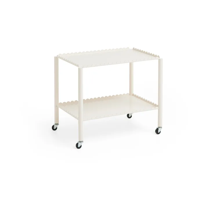 Arcs Trolley Low serving trolley - Eggshell - HAY
