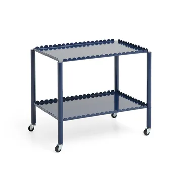 Arcs Trolley Low serving trolley - Steel blue - HAY
