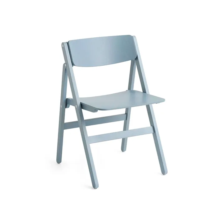 Backflip Chair chair - Cloud blue lacquered beech - HAY