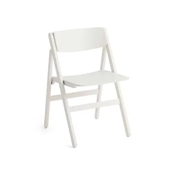Backflip Chair chair - Cream white lacquered beech - HAY