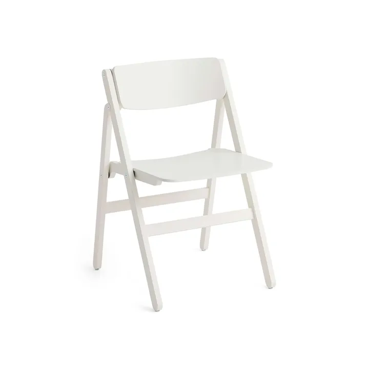 Backflip Chair chair - Cream white lacquered beech - HAY