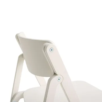 Backflip Chair chair - Cream white lacquered beech - HAY