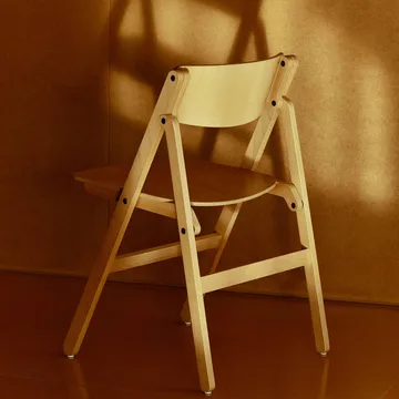 Backflip Chair chair - Golden lacquered beech - HAY