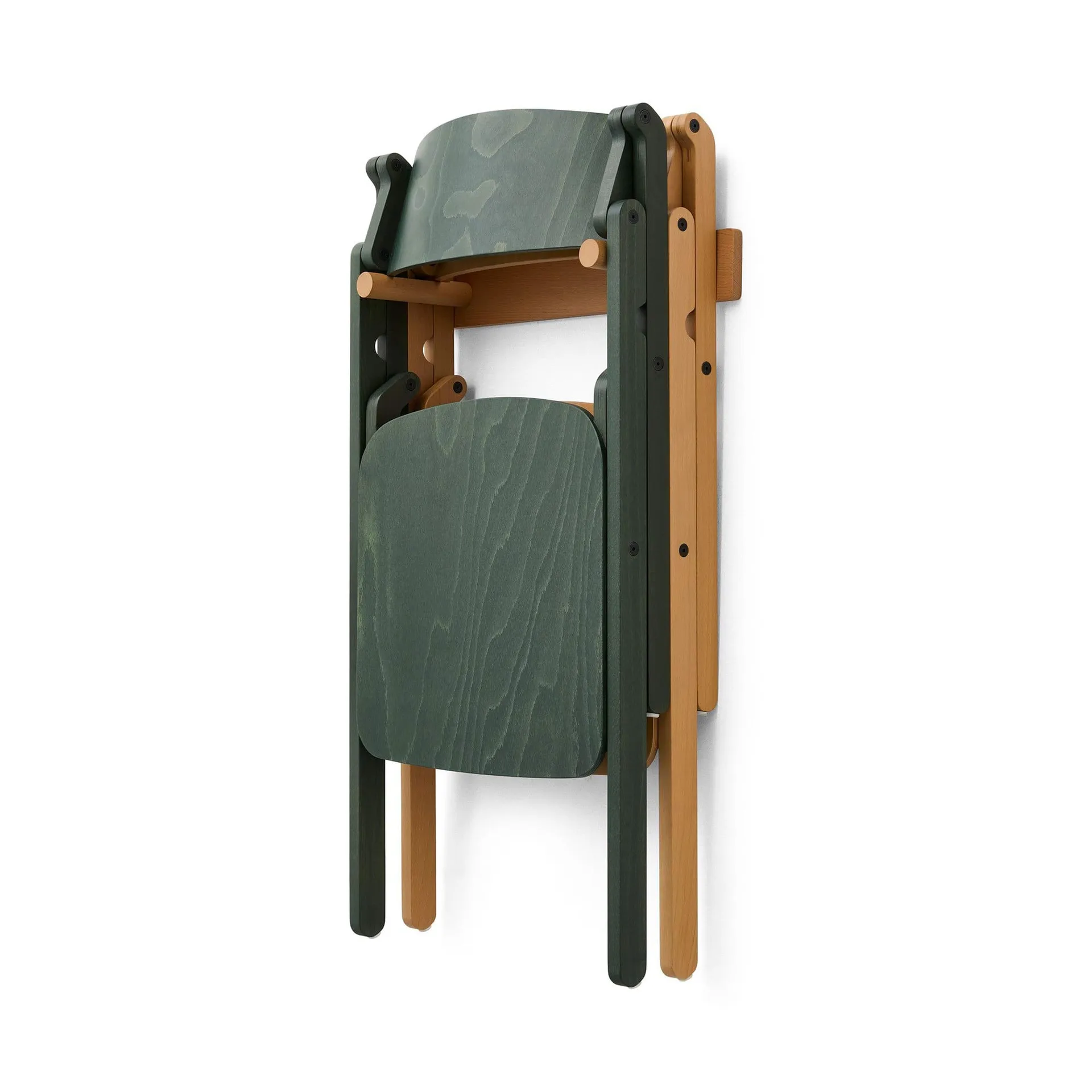 Backflip Chair wall mount for chair, Golden lacquered beech HAY