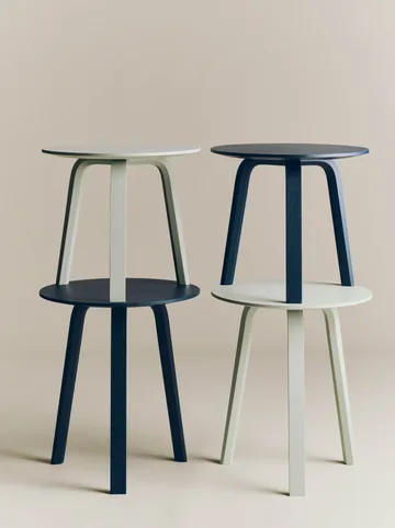 Bella coffee table - Blue charcoal, Ø45x49 cm - HAY
