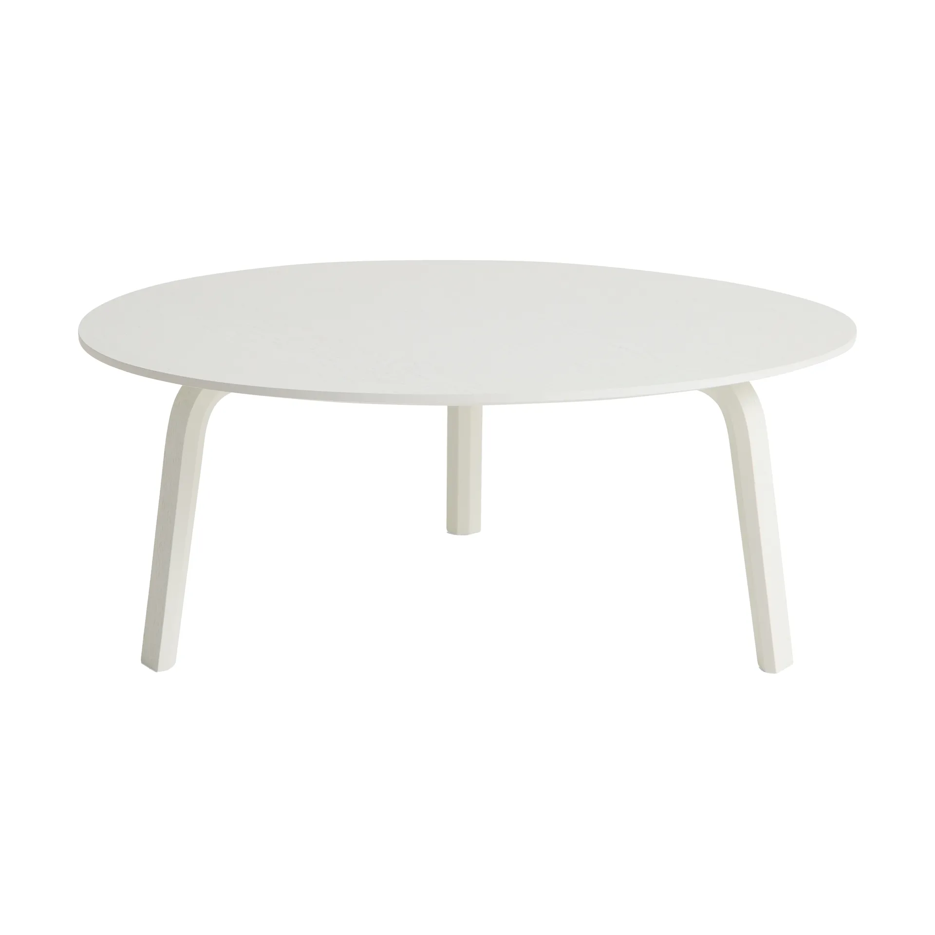 Bella coffee table, White, Ø80x32 cm HAY
