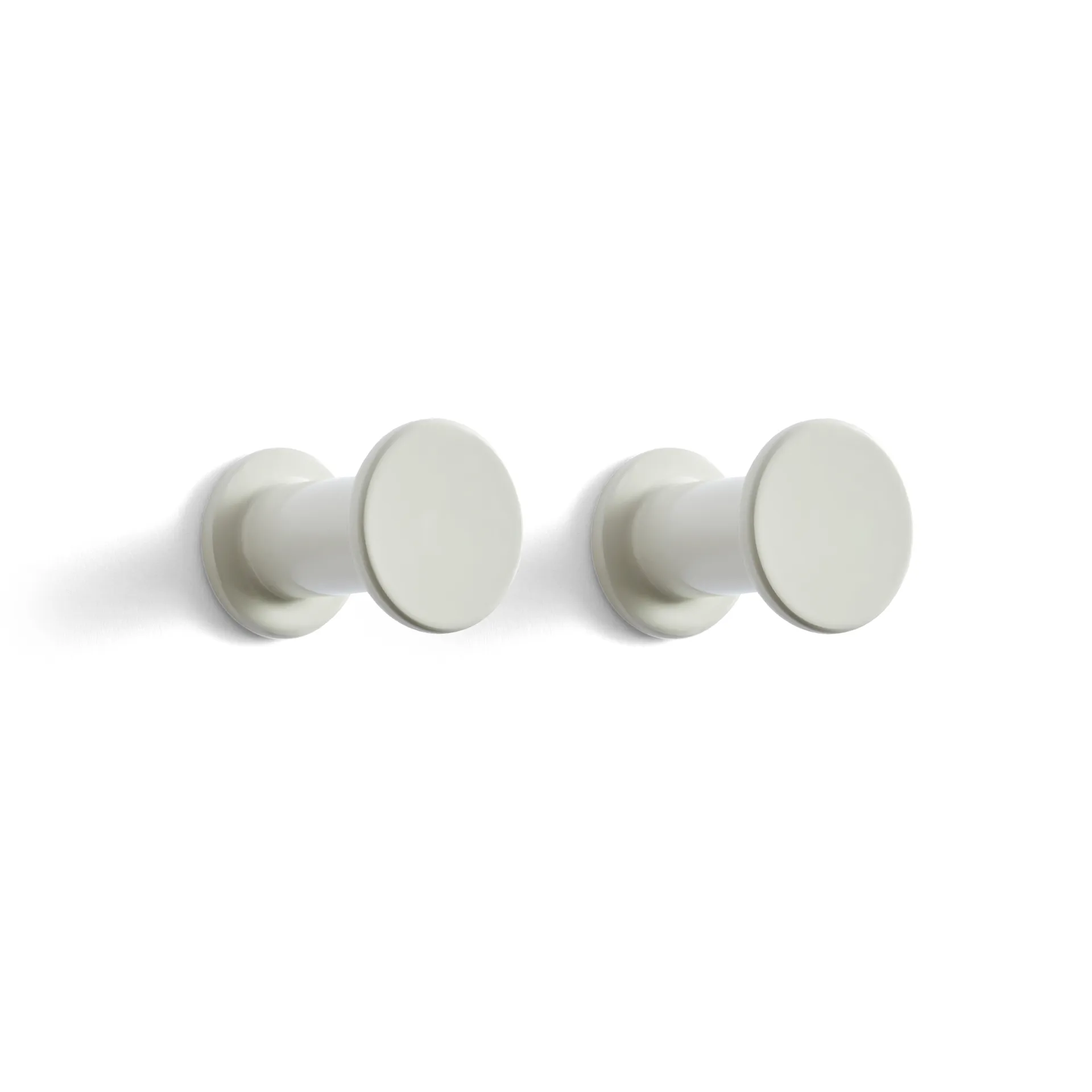 Bolt hook 2-pack Ø2.8 cm, Light grey HAY