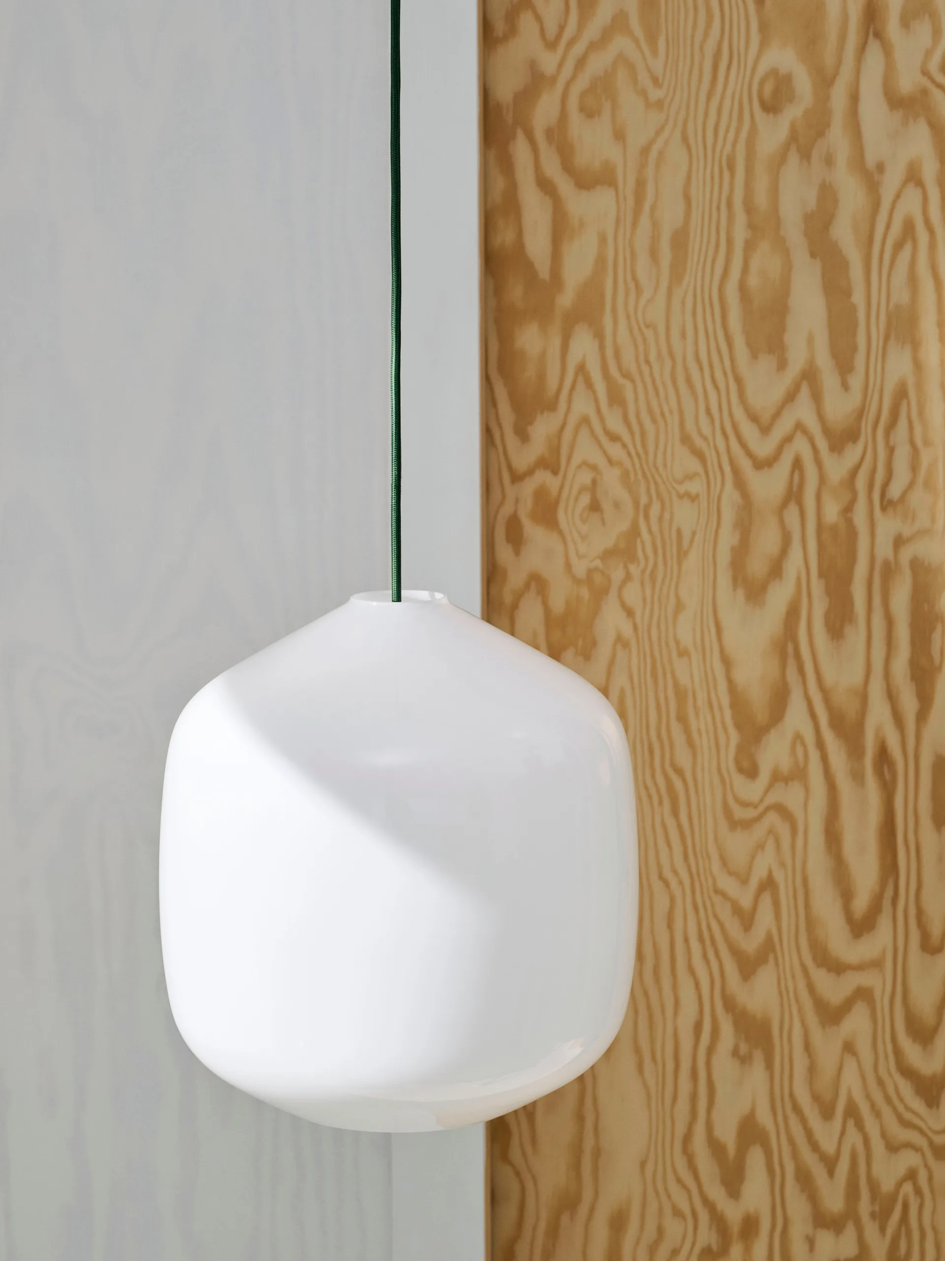 Buoy pendant lamp Ø20 cm, Opal glass-pastel lilac HAY