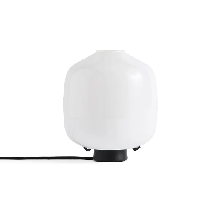 Buoy table lamp Ø20 cm - Opal glass-soft black - HAY