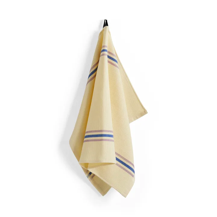 Canteen cotton kitchen towel 52x80 cm - Cream/blue - HAY