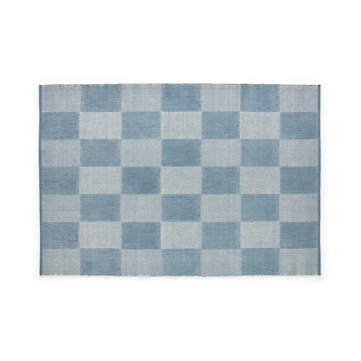 Check rug S - Light blue 140x200 cm - HAY