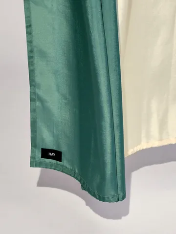 Check shower curtain 180x200 cm - Green - HAY