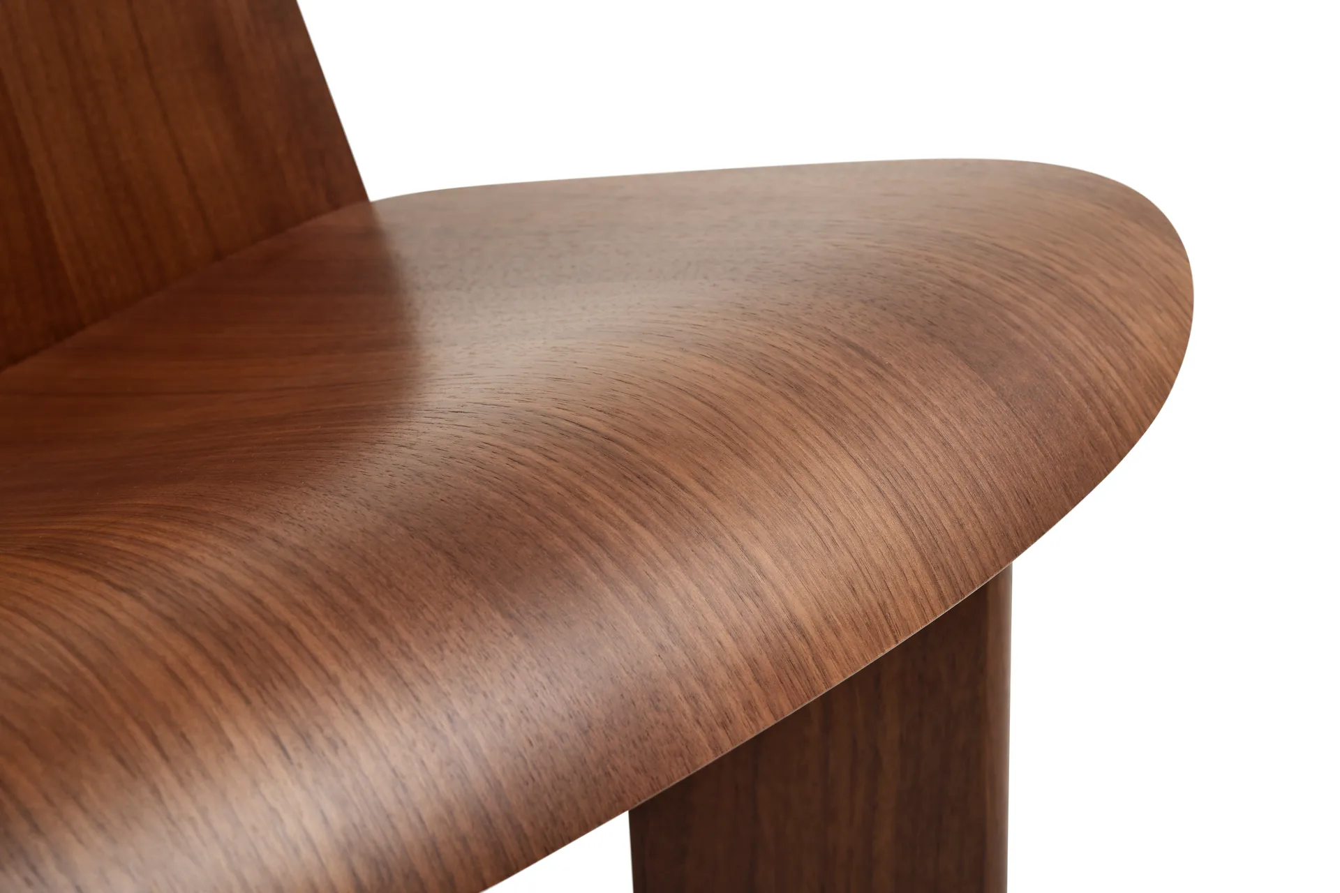 Chisel lounge chair, Lacquered walnut HAY