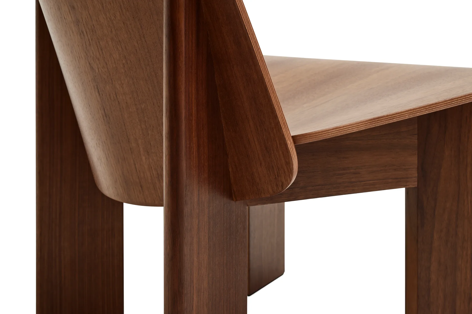 Chisel lounge chair, Lacquered walnut HAY