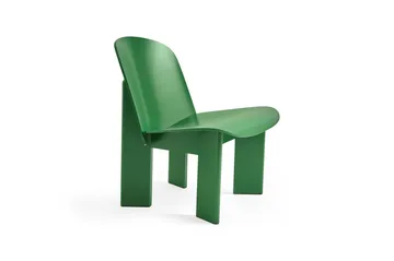 Chisel lounge chair - Lush green lacquered beech - HAY