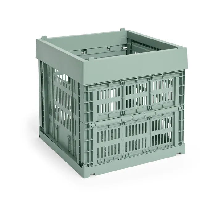 Colour Crate Cube 29.5x29.5 cm - Sage green - HAY