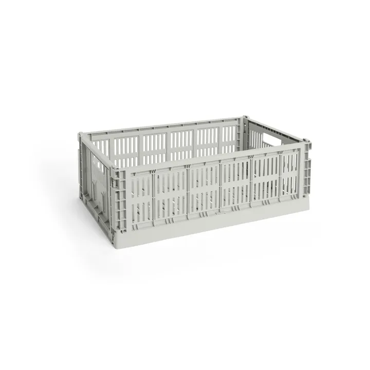 Colour Crate L 34.5x53 cm - Grey - HAY