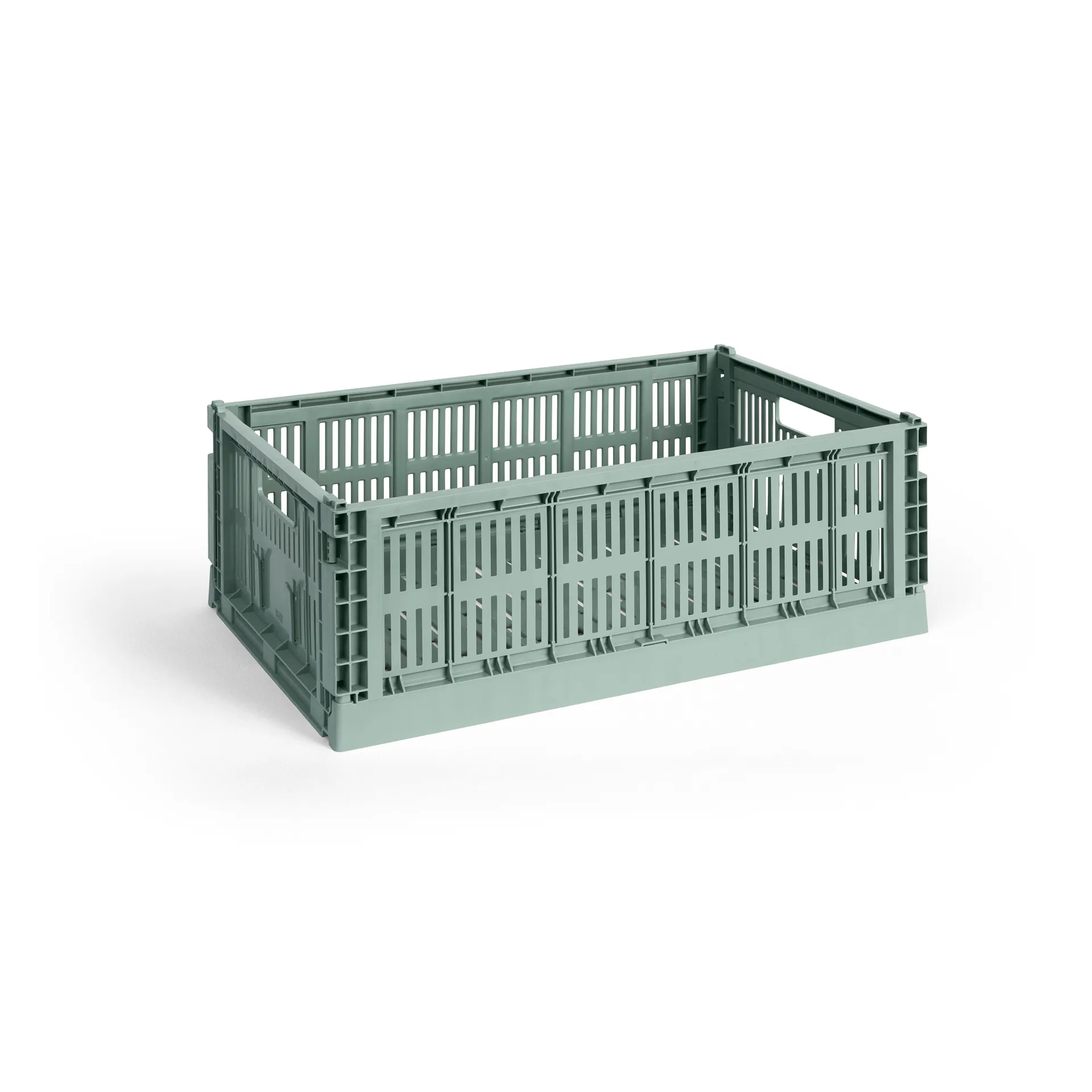 Colour Crate L 34.5x53 cm, Sage green HAY