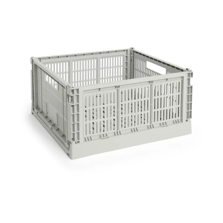 Colour Crate L Square 42x42 cm - Grey - HAY